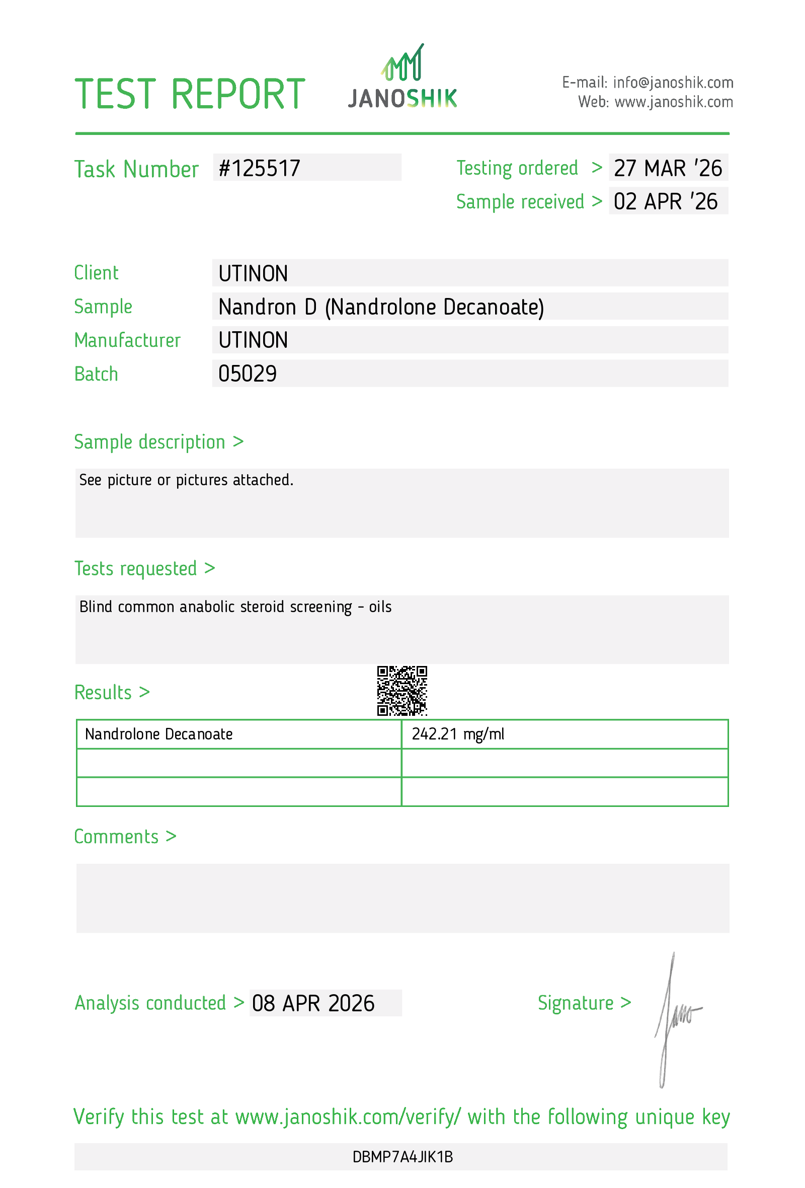Nandron D - Nandrolone Decanoate 250 mg - 10 ml - Imagen 4